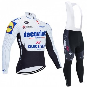 Completo Maglia ML + Pantaloncino con bretelle ML 2020 Deceuninck-Quick-Step N004